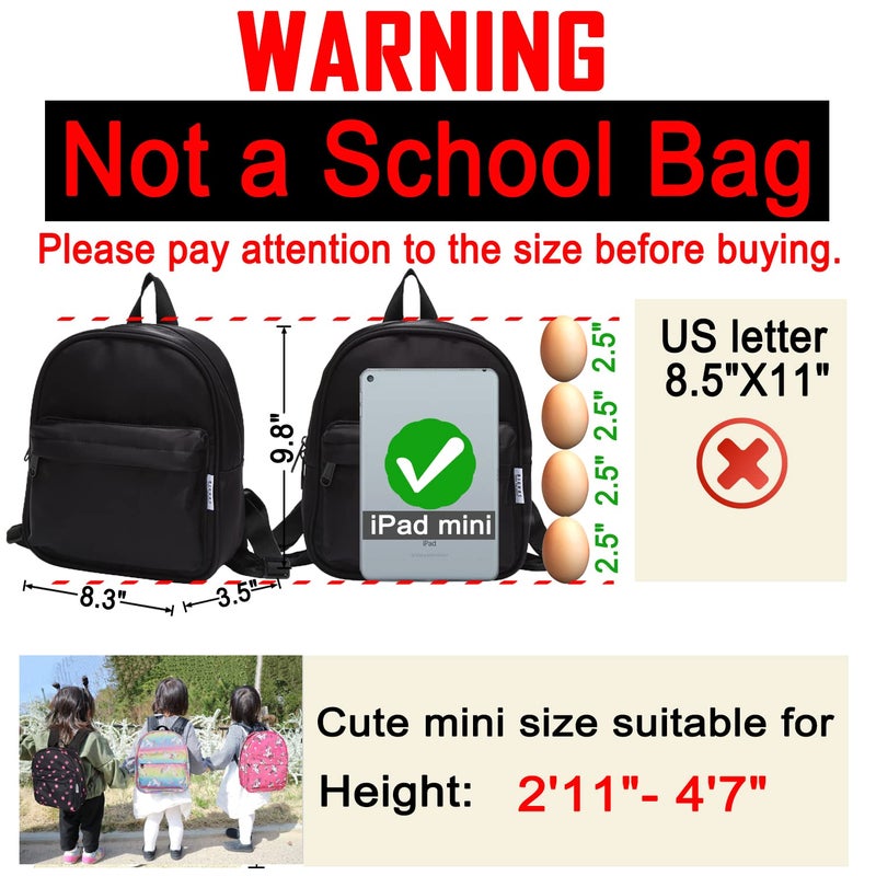 BIGHAS Lightweight Toddler Kids Backpack with Chest Strap For Boys and Girls, Preschool Kindergarten 3-6 Years Old 30 Colors (Black) - Image 2